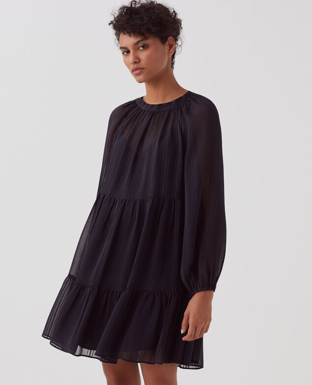 Kurzes Kleid mit fließendem Fall H695 night sky