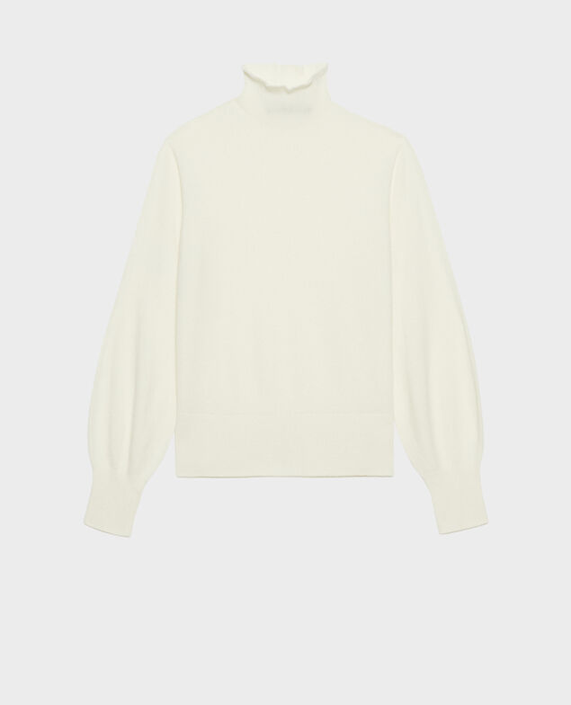 Feiner Pullover aus 3D-Kaschmir mit Stehkragen Jet stream