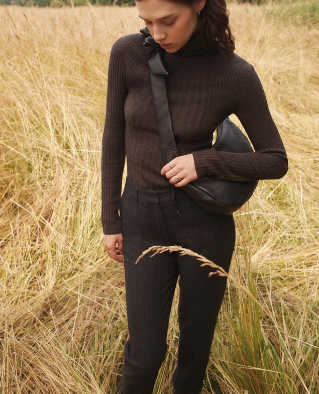 Pullover mit Rollkragen aus Merinowolle