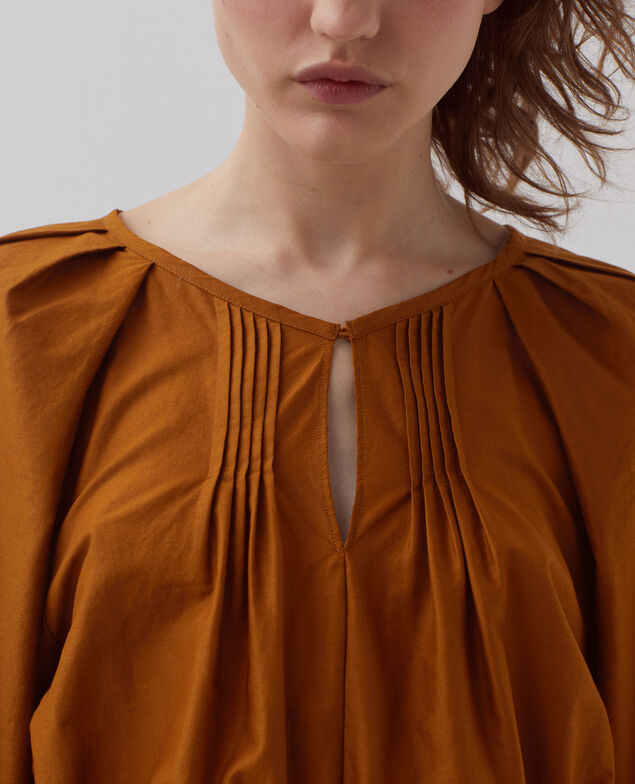 Kurzes Kleid mit 3/4-Ärmeln I360 monks robe brown