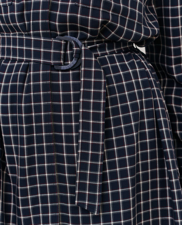 Kariertes Hemdkleid 8869 69 navy check 2wdr277v13