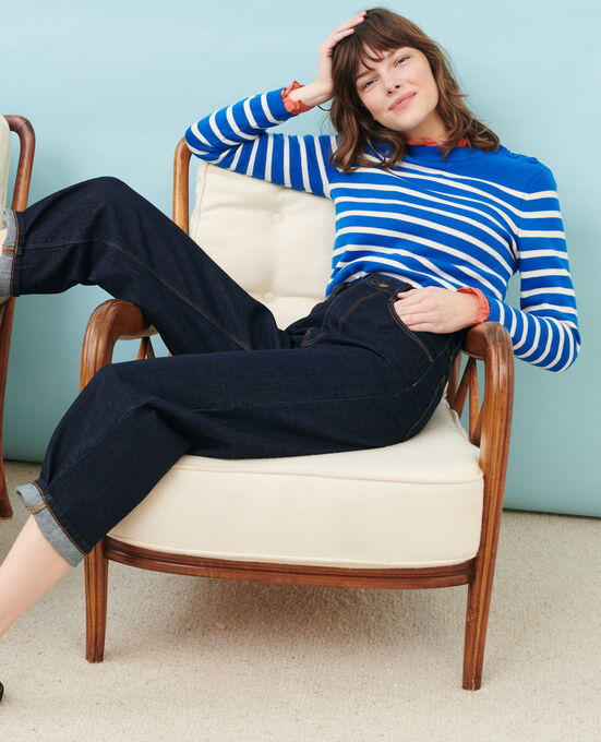 SYDONIE - BALLOON - Weite 7/8-Jeans mit hoher Taille DENIM RINSE