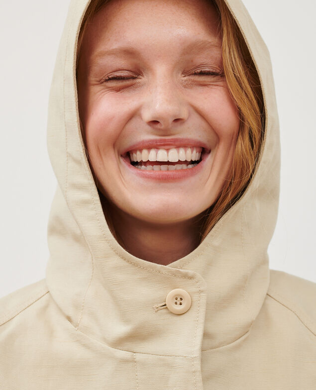 Blouson aus Mischleinen