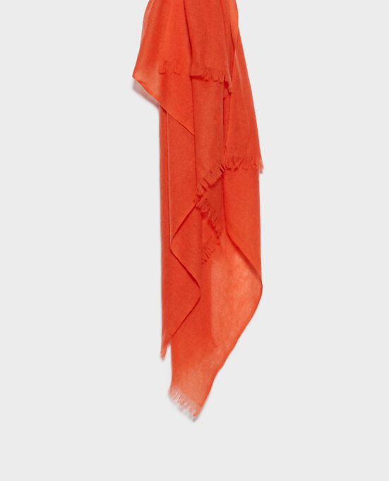 Schal aus Kaschmir 0250 TIGER LILY ORANGE