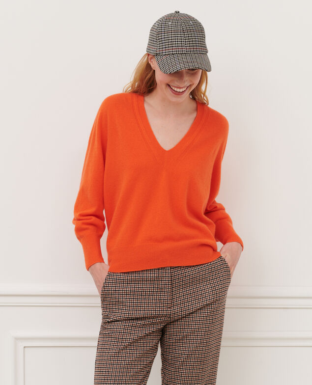 Pullover aus Kaschmir 8829 24 orange