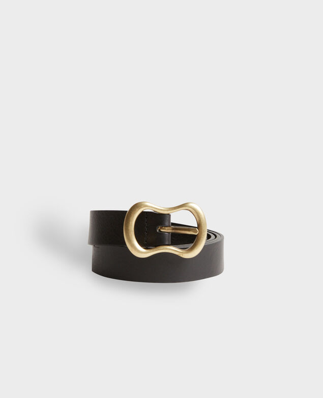 Schmaler Ledergürtel 8853 09 black