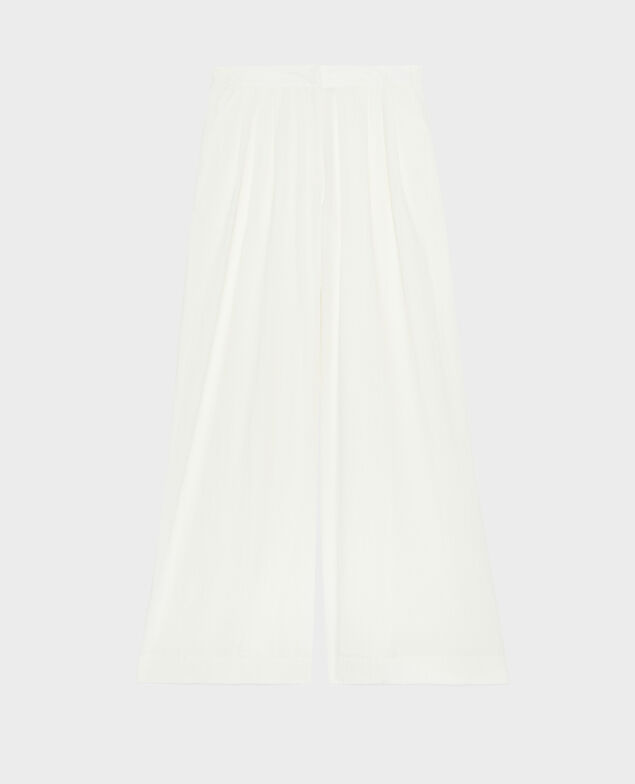 YVONNE - Weite Hose aus Baumwolle 8885 00 white 3spa290c10