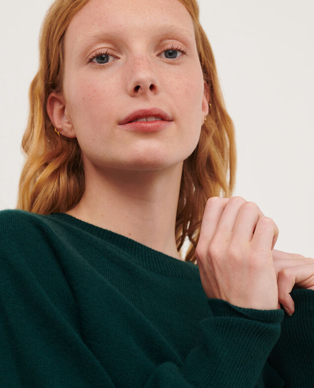 Pullover mit Rundhalsausschnitt aus Kaschmir 8886 55 green