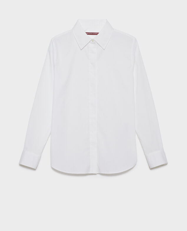 Bluse aus Baumwoll-Popelin 0007 white