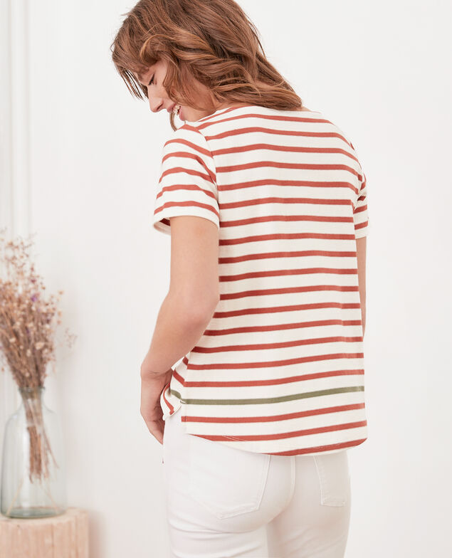 Matrosen-T-Shirt Kaolin/auburn/sage