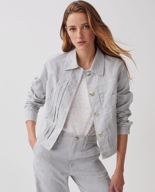 Kurze Workwear Jacke H611 blue mini st