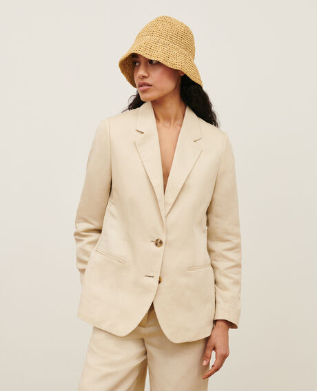 Blazer aus Mischleinen 0300 castle wall 3sja129f02