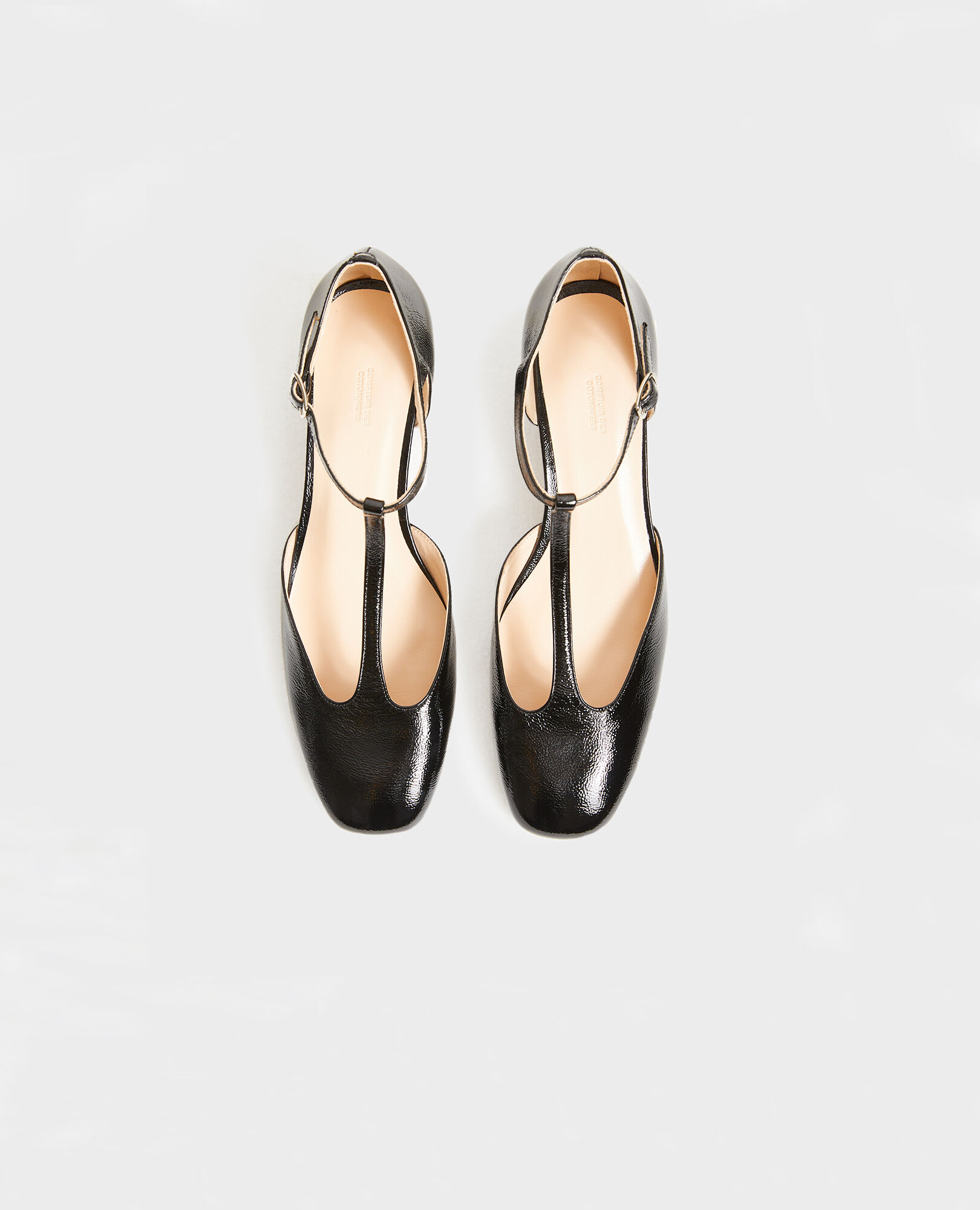 Salome-Schuhe aus Lackleder  Black beauty Megeve