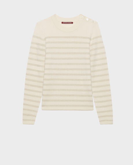 MADDY - Pullover aus Merinowolle im Marinelook 8801 01 offwhite 2wju244w26