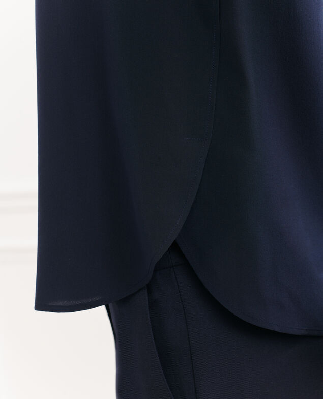 CORINNE - T-Shirt aus Seide 7012c 69 navy