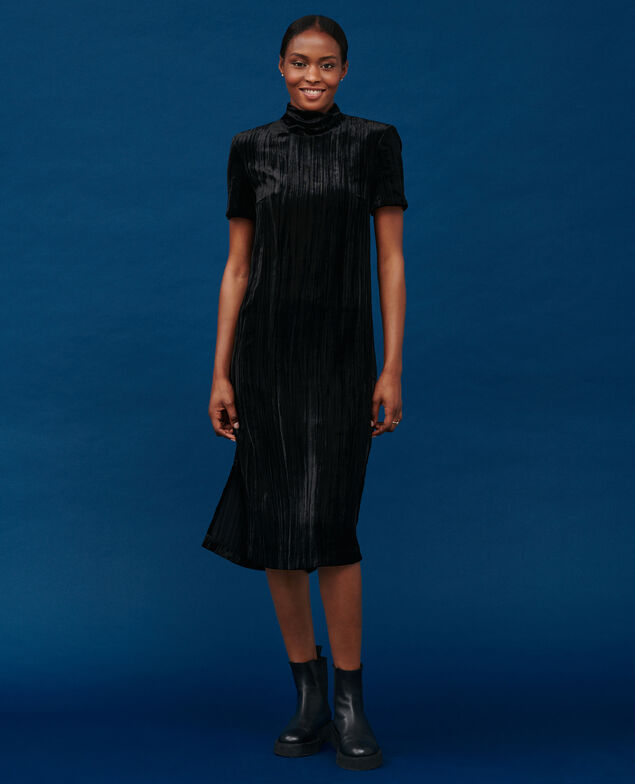 Midi-Kleid aus Seide 4216 black_beauty