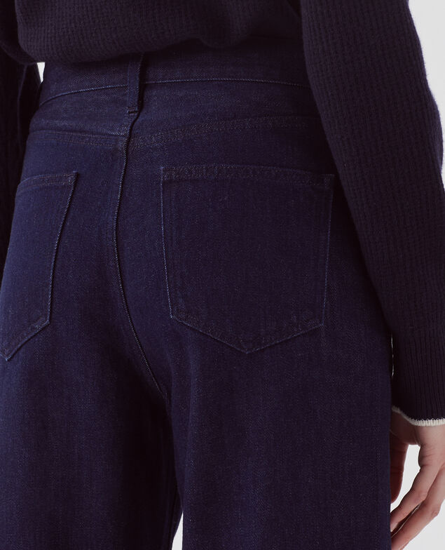 Regular Jeans mit breitem Revers U690 navy