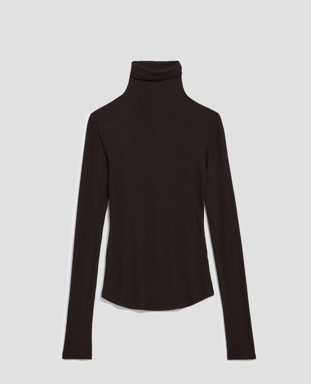 T-Shirt mit Langarm A091 black