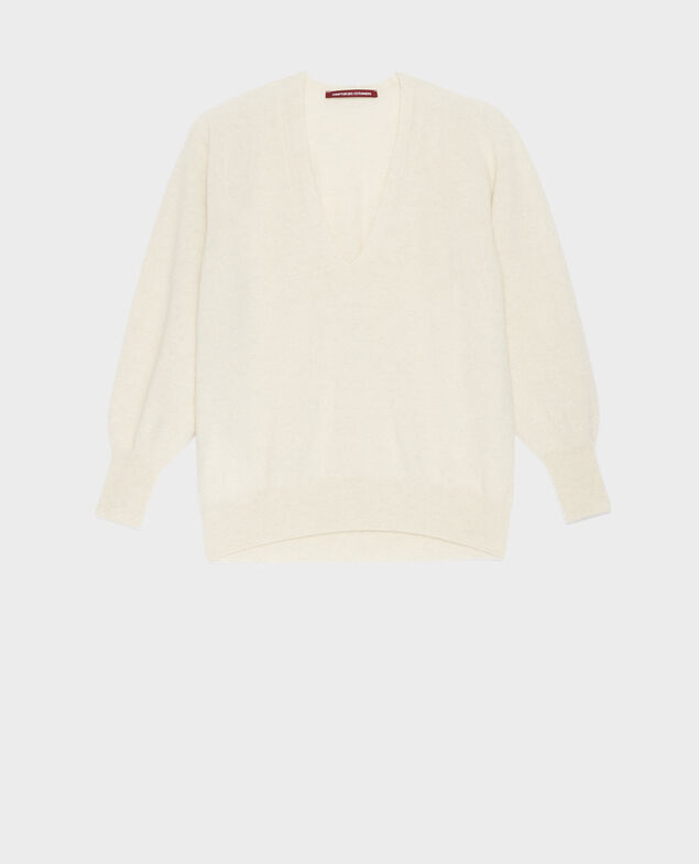 Pullover mit V-Ausschnitt aus Kaschmir