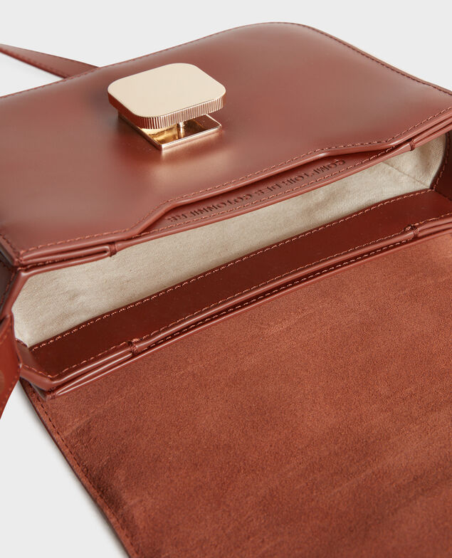VIC - Schachteltasche aus Leder 4024 camel
