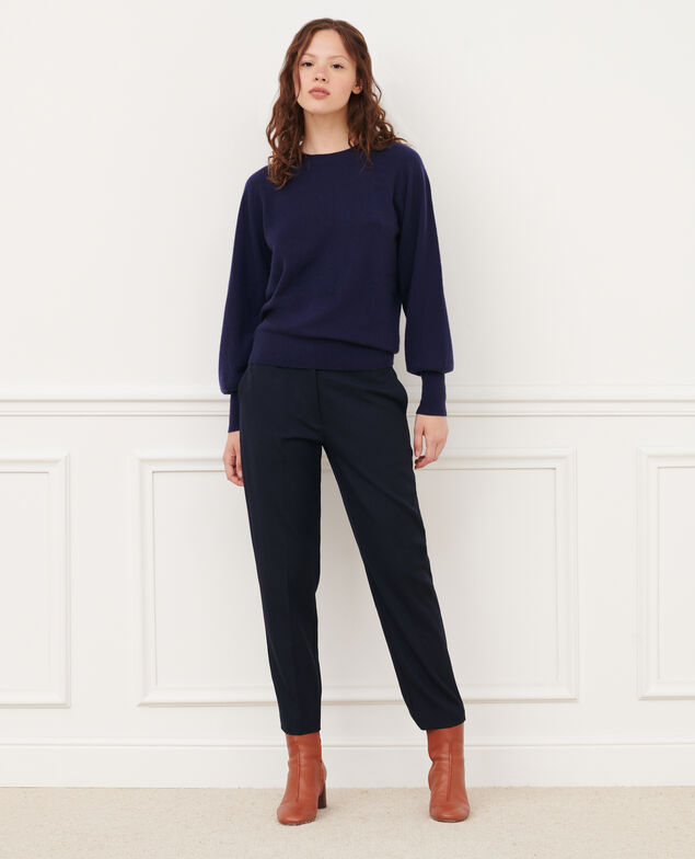 Pullover mit Rundhalsausschnitt aus Kaschmir 8846 69 navy
