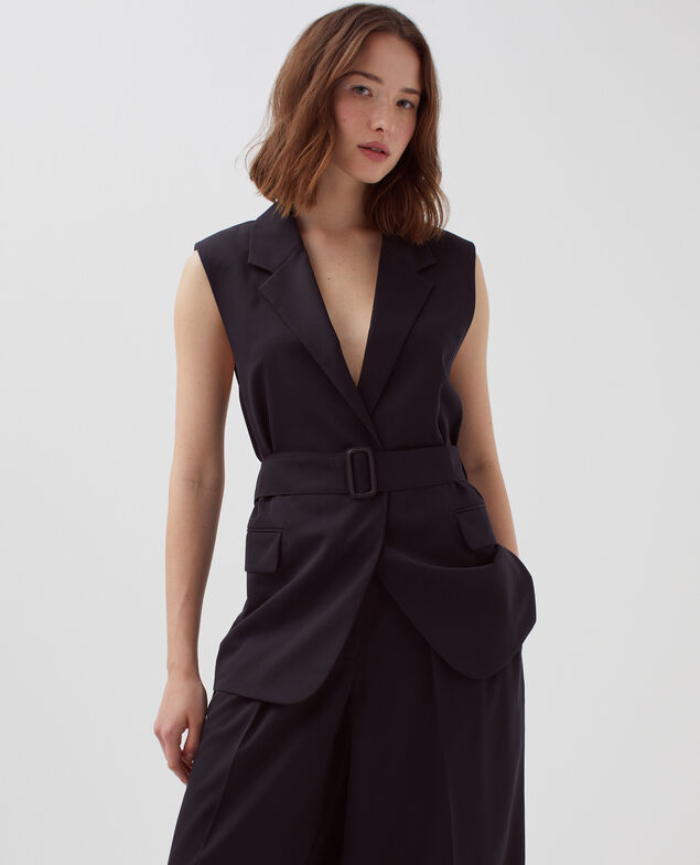 Blazer aus Wolle H091 black beauty
