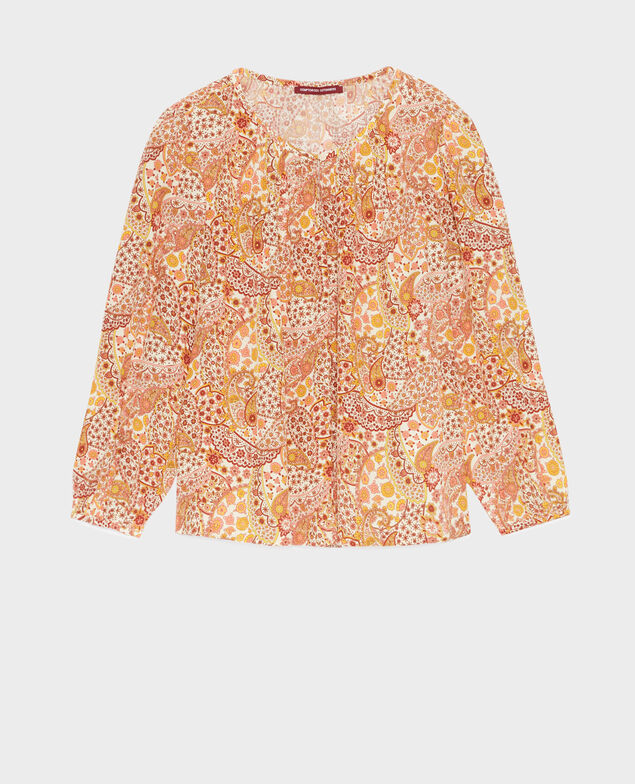 Fließende gemusterte Bluse A323 paisley afterglow 3wbl066v02