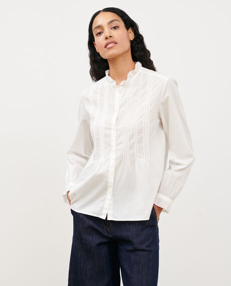 Bluse aus Baumwolle 4224 gardenia 3ssh007c01