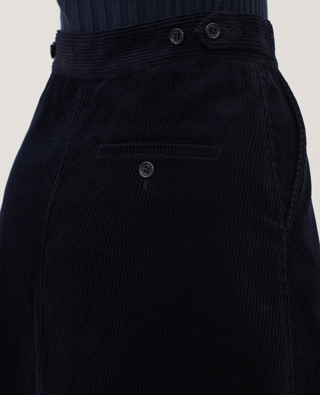 Kurzer Cordrock 8846 navy 2wsk140c01