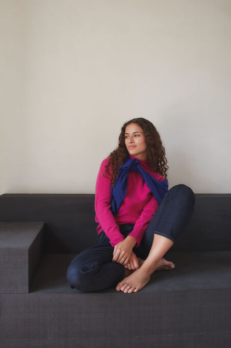 Pullover aus Kaschmir A122 BERRY PINK