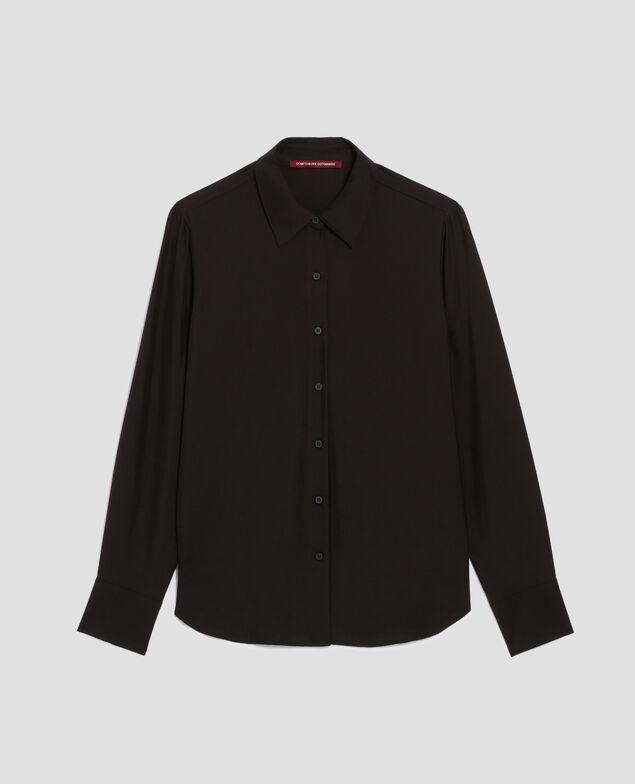 SIBYLLE - Fließende Bluse H091 black beauty