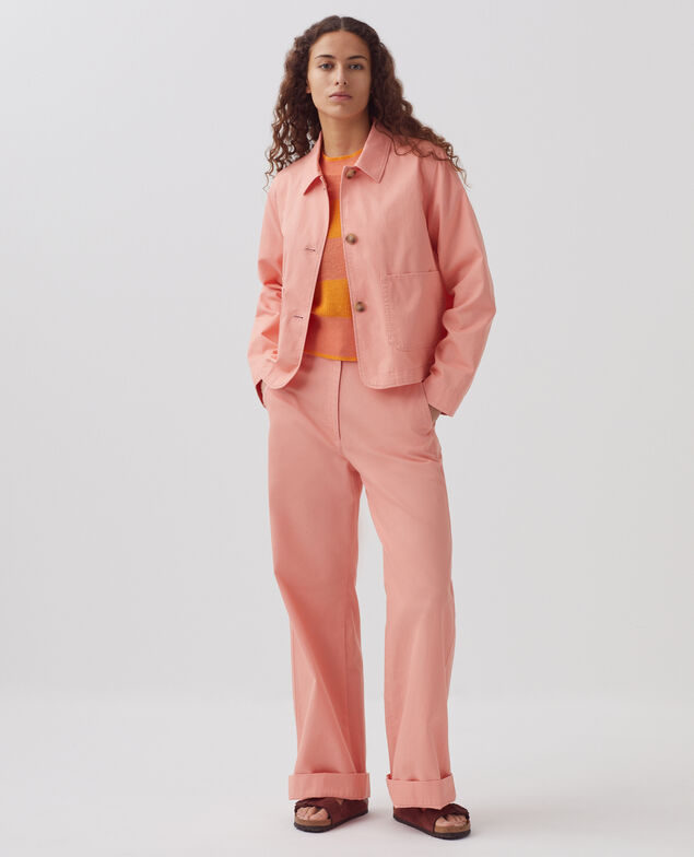 BLANDINE - Gerade Hose H100 coral almond