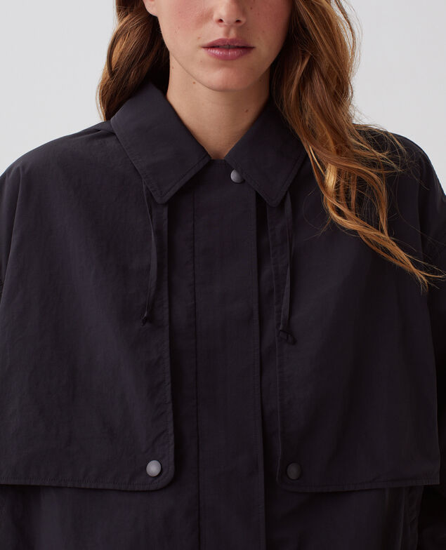 Kurzer Blouson mit wasserabweisender Kapuze H091 black beauty