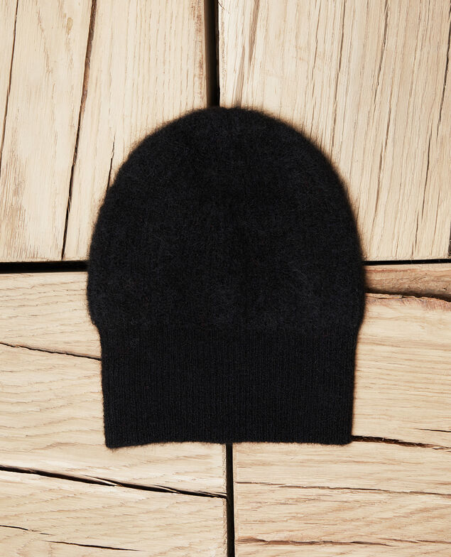 Bonnet en maille Noir