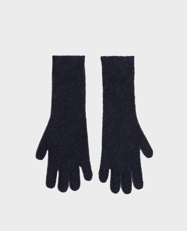 Handschuhe aus Alpakamischwolle A692 navy