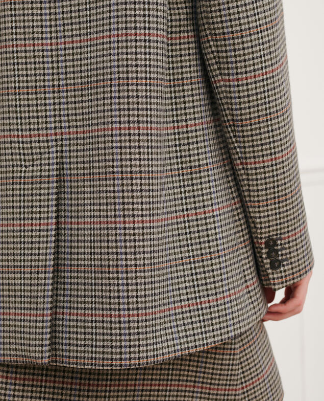 Karierte maskuline Jacke 8864 03 gray check