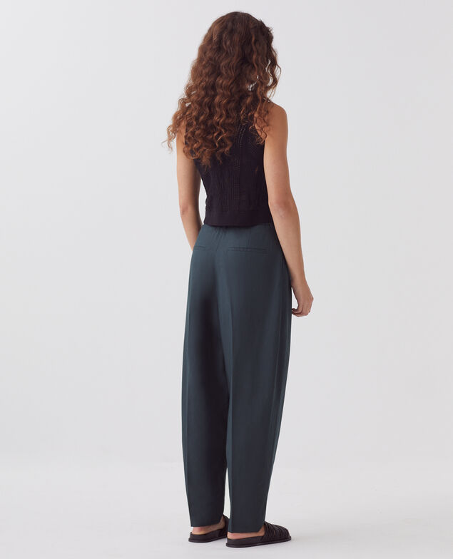 Faltenhose J690 blueberry