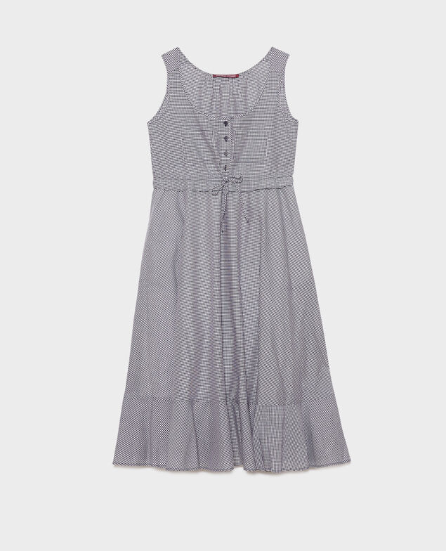 Ausgestelltes Kleid aus Baumwollvoile 88 vichy