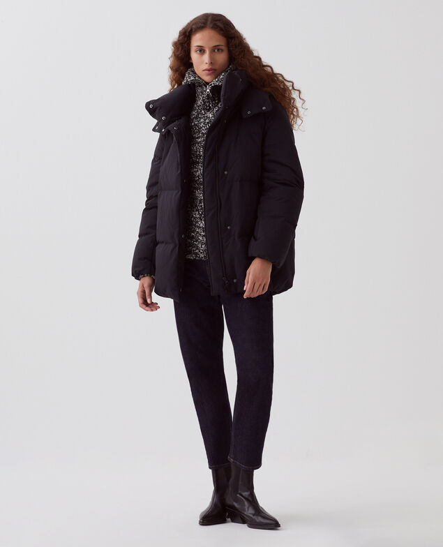 MARGOTTE – Halblange Daunenjacke H091 black beauty