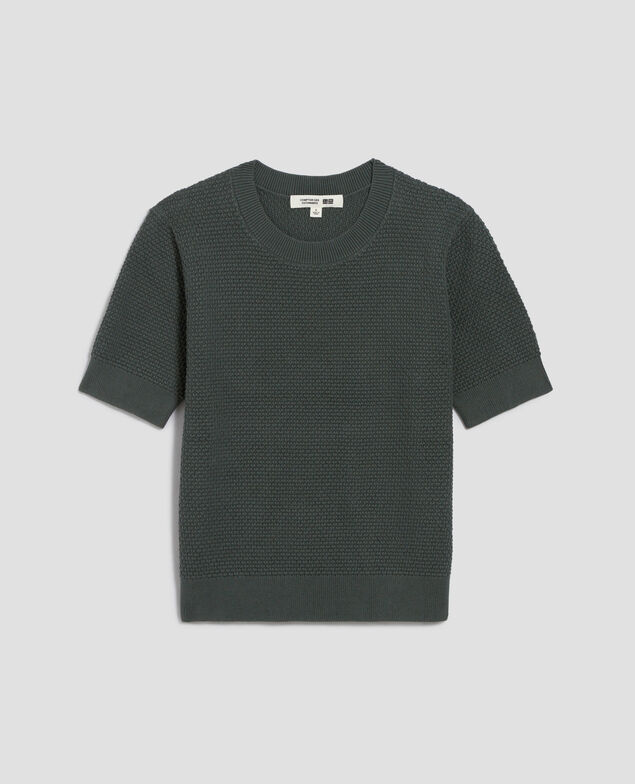 Kurzärmliger Pullover aus Baumwolle U540 green