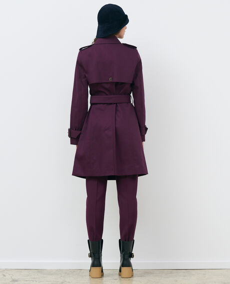 CATHERINE - Ikonischer Trenchcoat Potent purple Mambert