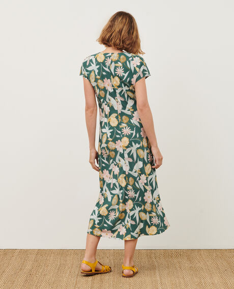 Fließendes Langekleid 0331 kaki aubepine 3sdr237v02