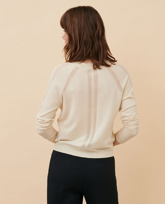 Cardigan aus Seidengemisch 30 natural