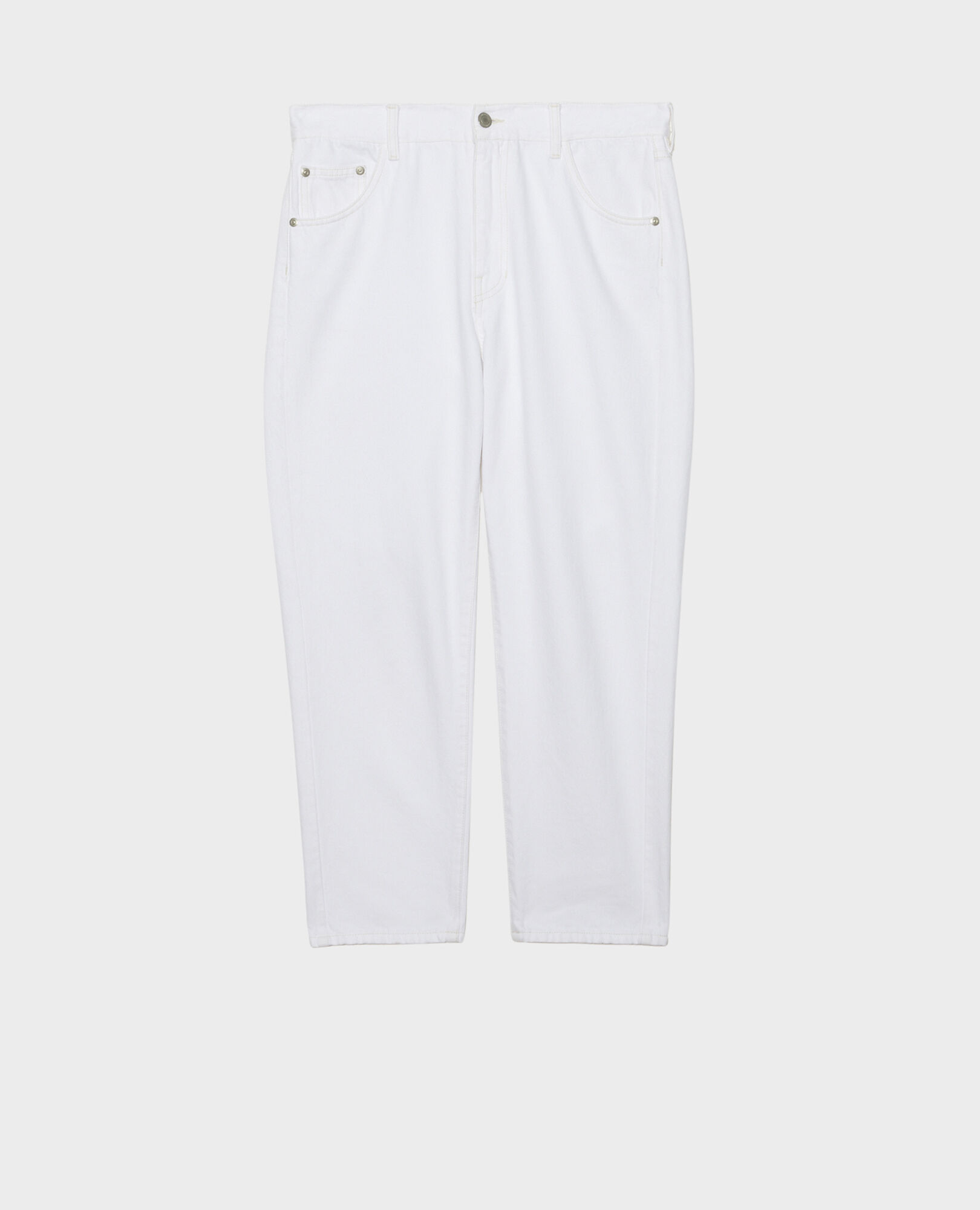 RITA - SLOUCHY – Weite Jeans aus Baumwolle Winter white Meroni