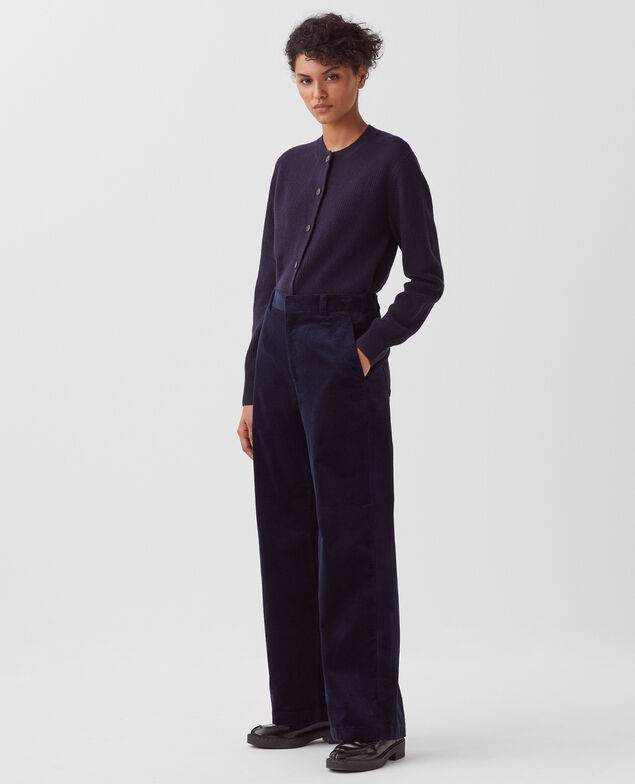 Hose aus Cord U690 navy