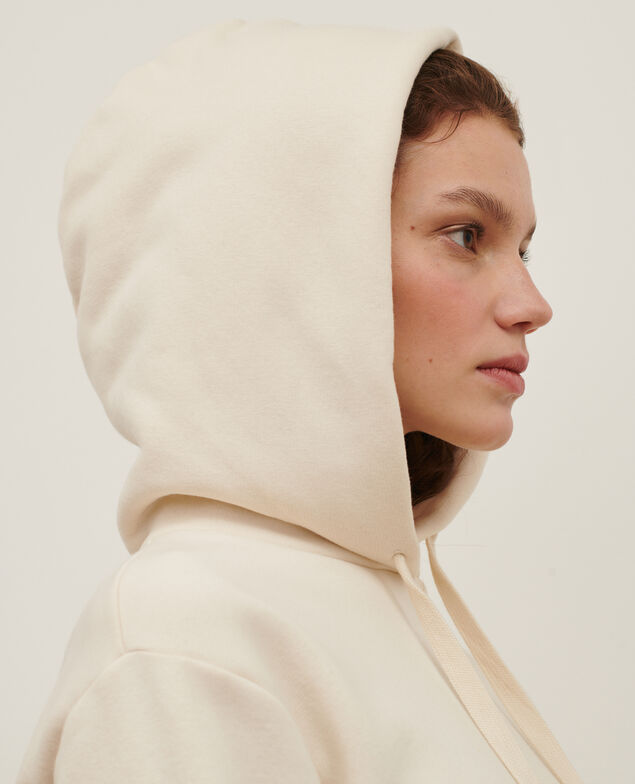 Kapuzen-Sweatshirt 0107 off white