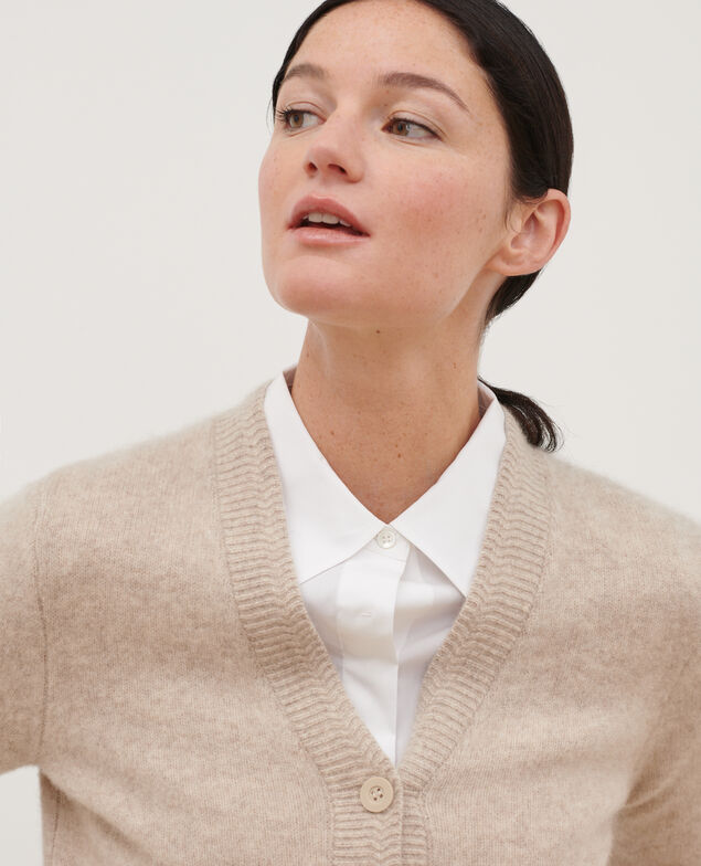 Cardigan aus Kaschmir 8810 02 lightgray