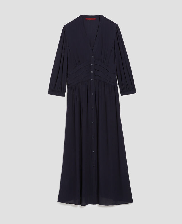 Langes fließendes Kleid H695 night sky