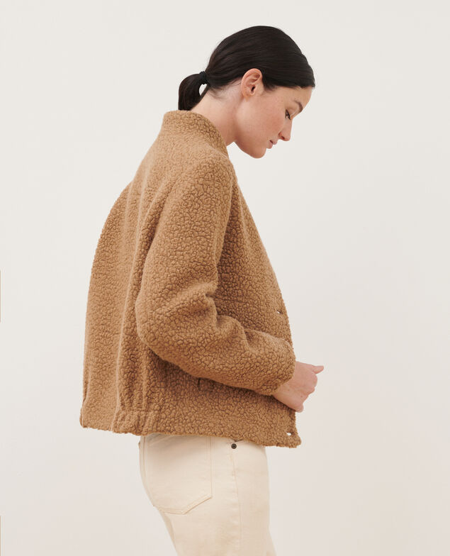 Kurzer Blouson aus Mischwolle 8849 31 beige