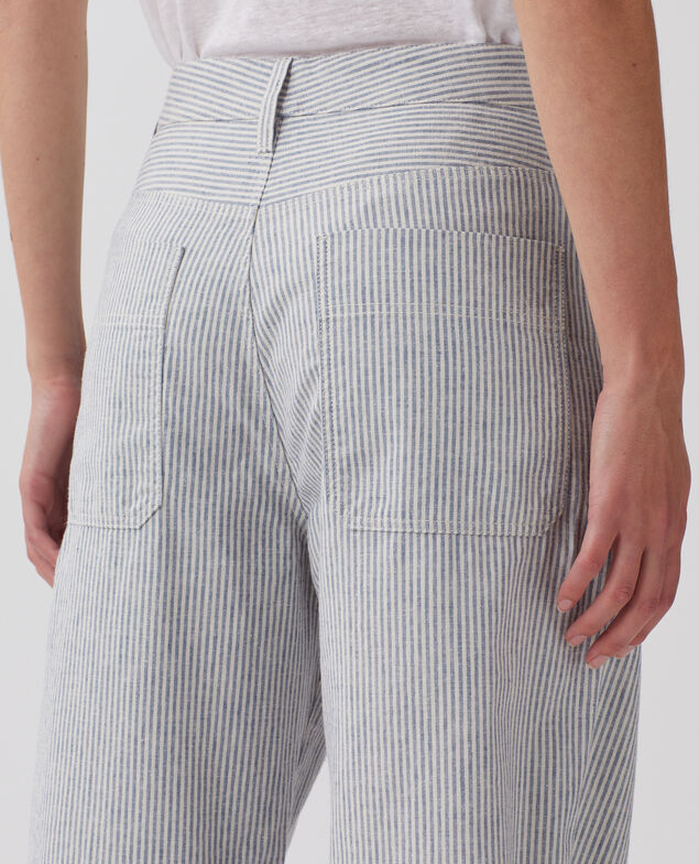BLANDINE - Gerade Hose H611 blue mini st